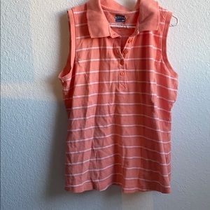 Peach collared tank